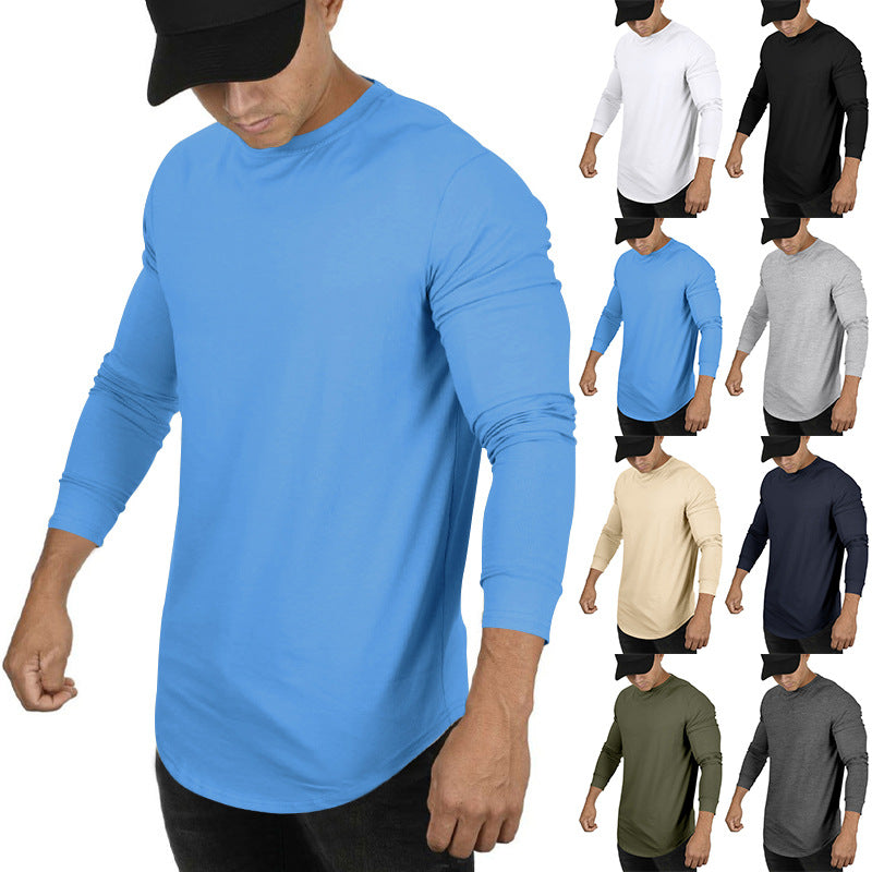 Herren Langarmshirt mit innovativem Schnitt und atmungsaktiver Struktur R&B