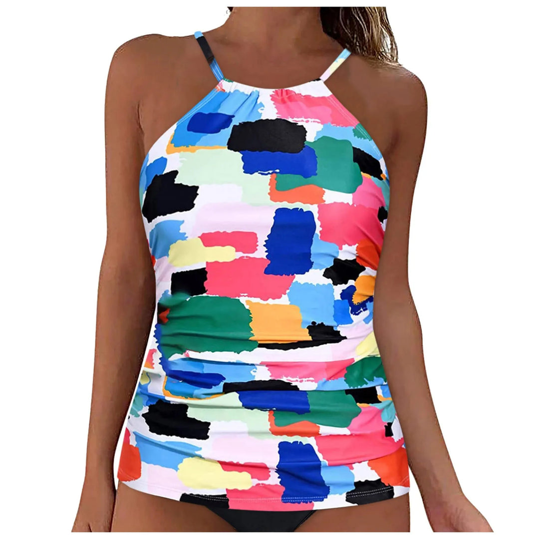 Damen Tankini mit floralem Design und figurbetontem Schnitt R&B