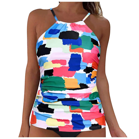 Damen Tankini mit floralem Design und figurbetontem Schnitt R&B