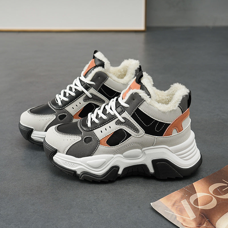 Damen modische High-Top Sneakers mit weichem Innenfutter und rutschfester Sohle R&B
