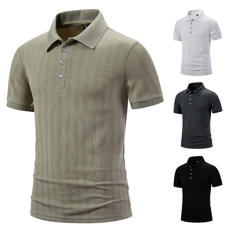Herren Polohemd mit strukturiertem Design