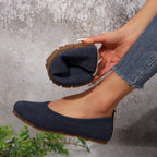 Damen Komfortable Ballerinas mit weichem Obermaterial und rutschfester Sohle R&B