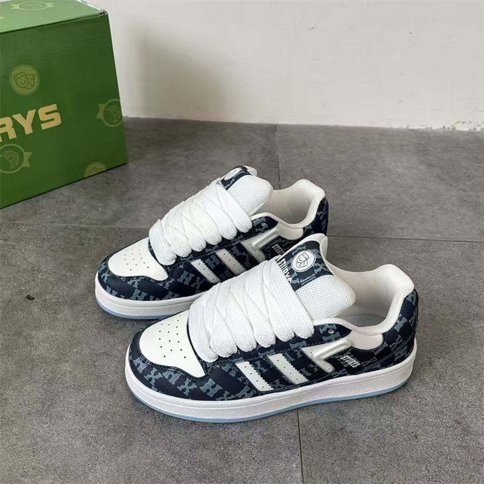 Damen Sportliche Sneakers im modernen Patchwork-Design