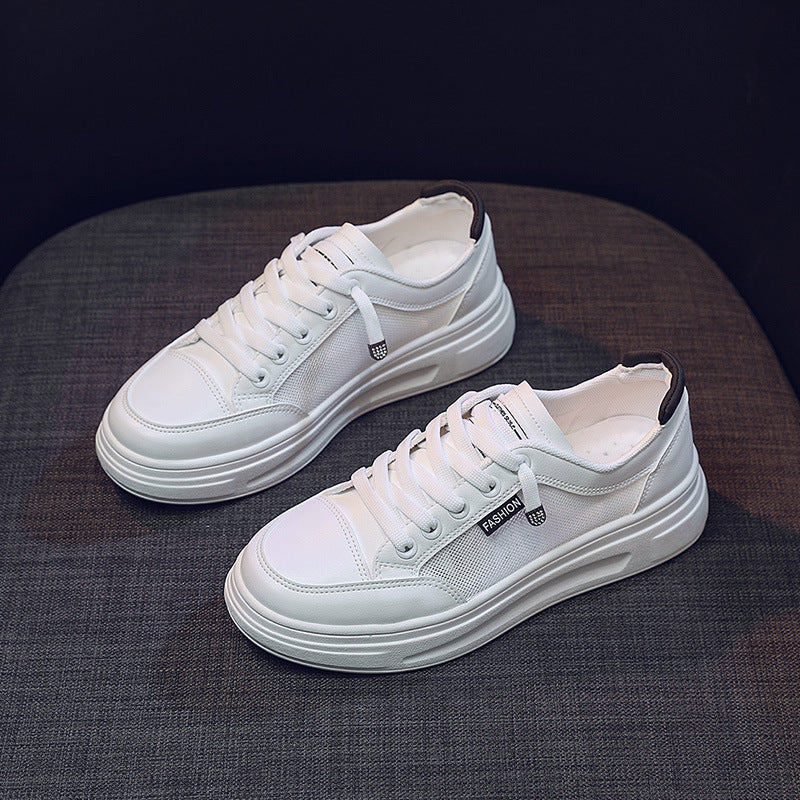 Damen modische Freizeitsneaker mit atmungsaktiver Mesh-Oberfläche und stoßdämpfendem Sohlenprofil R&B