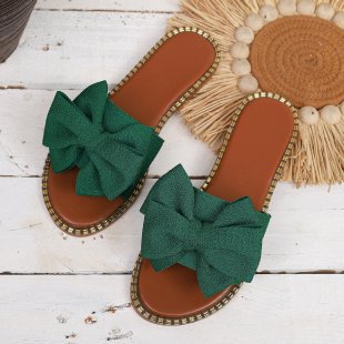 Damen Slipper mit glamourösem Schleifendetail R&B