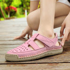 Damen Bequeme und luftige Freizeitsandalen mit ergonomischem Fußbett R&B