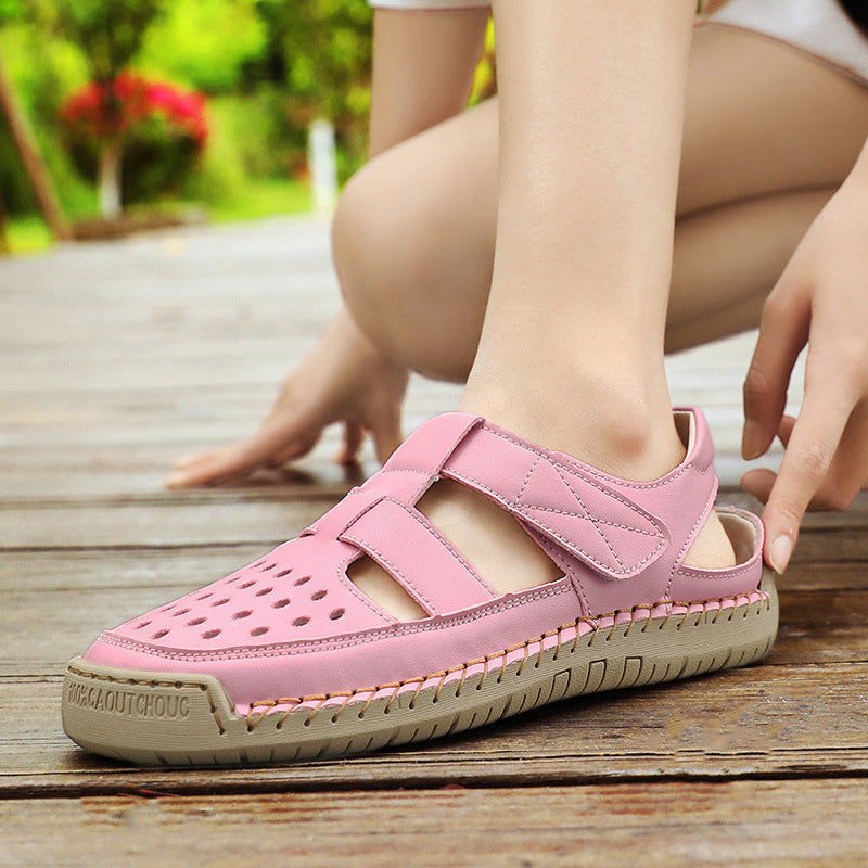 Damen Bequeme und luftige Freizeitsandalen mit ergonomischem Fußbett R&B
