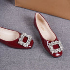 Damen Ballerinas mit extravagantem Schmuckdetail R&B