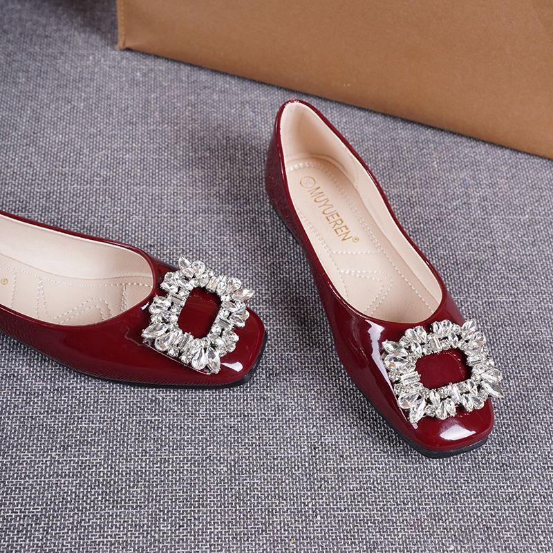Damen Ballerinas mit extravagantem Schmuckdetail R&B