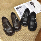 Damen Elegante Schnürschuhe mit doppeltem Riemen und feiner Perforation R&B