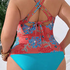 Damen Tankini mit floralen Akzenten R&B