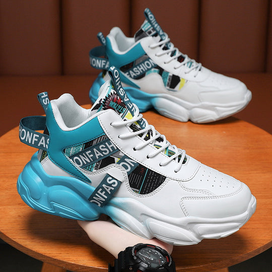Damen Modische Chunky Sneakers mit grafischem Design und flexibler Sohle R&B