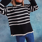 R&B | Gestreifter Strickpullover für Herbst & Winter
