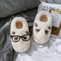 Damen Hausschuhe mit tierischem Motiv und weichem Fleece-Innenfutter R&B