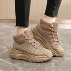 Damen Sportliche Winter Sneakers mit hochgezogenem Schaft und rutschfester Sohle R&B