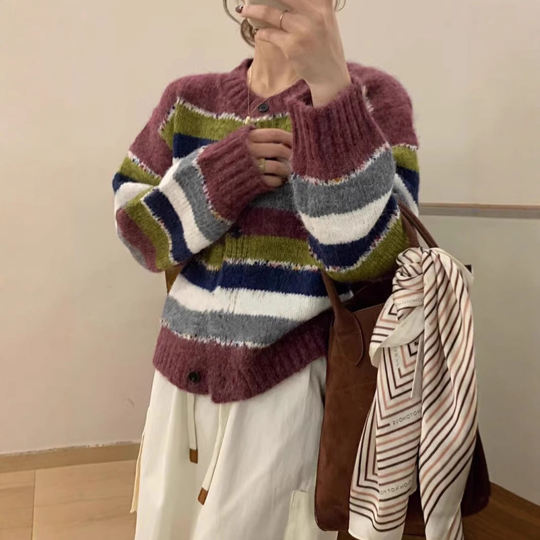 Damen modischer Strickcardigan R&B