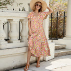 Damen Freizeitkleid mit floralen Mustern R&B