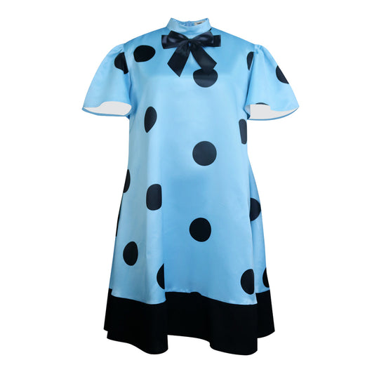 Damen Verspieltes Punktekleid mit schickem Schleifendetail R&B