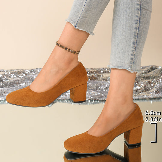 Damen Elegante und bequeme Pumps mit Blockabsatz R&B