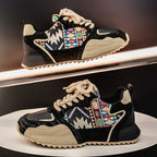 Damen Sportliche Sneaker mit ethnischem Muster und rutschfester Sohle R&B