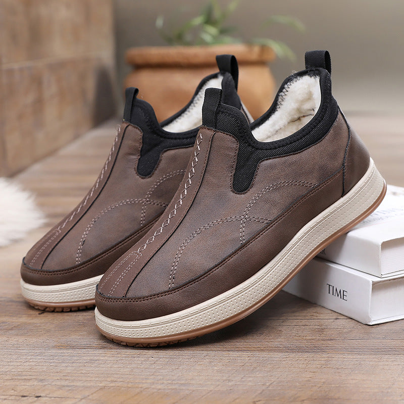 Damen Bequeme und stylische Warmfutter Slip-On Schuhe R&B