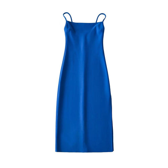Damen langes Abendkleid mit elegantem Schlitz R&B