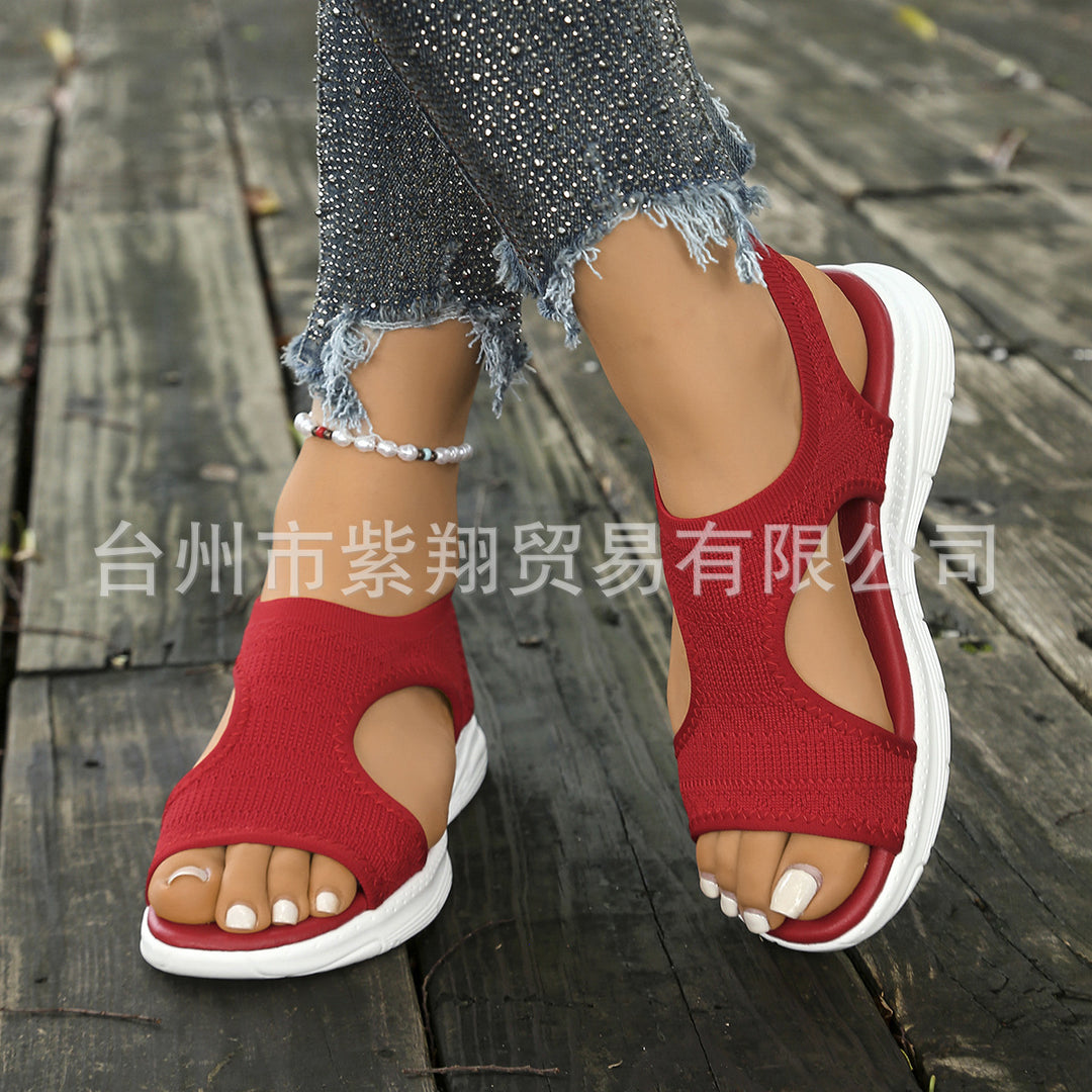 Damen Komfortable Freizeit-Sandalen mit atmungsaktivem Obermaterial und rutschfester Sohle R&B