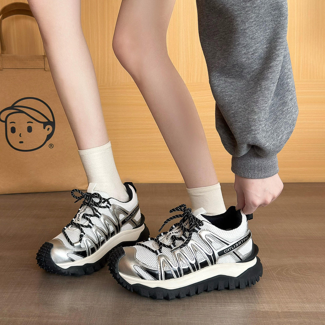 Damen sportliche Multifunktions-Sneaker mit rutschfester Sohle R&B