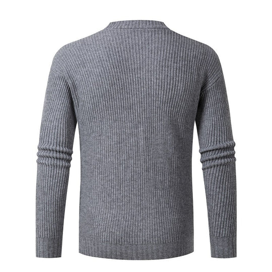 Damen gestreifte Strickjacke mit modischem Schnitt und praktischen Taschen R&B