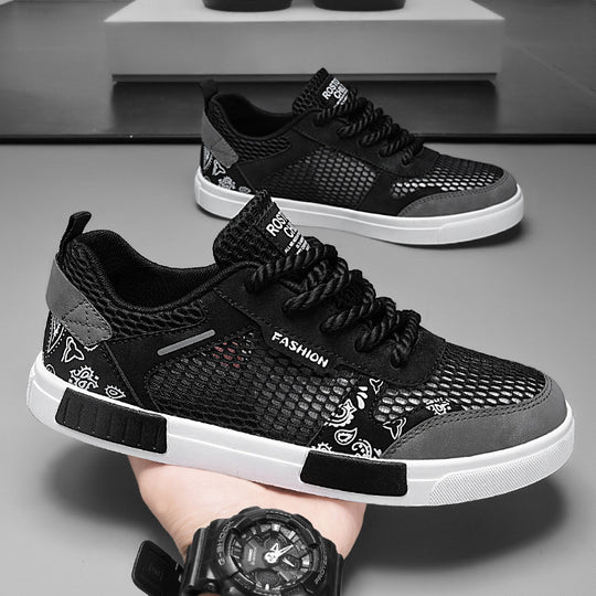 Damen Modische Sneakers mit atmungsaktivem Mesh-Obermaterial und stoßdämpfender Sohle R&B