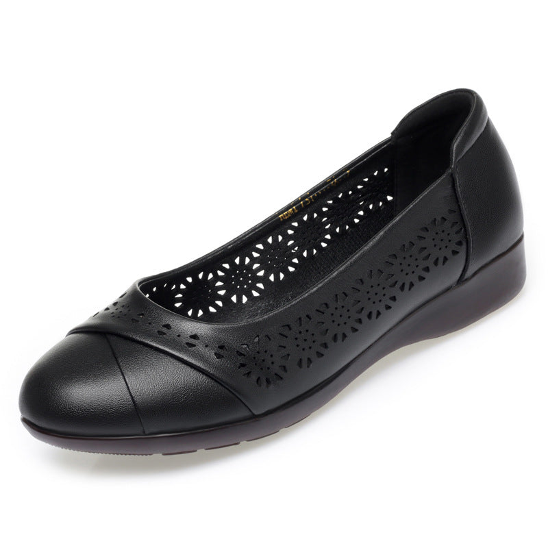 Damen Ballerinas mit atmungsaktivem Lochmuster und flexibler Sohle R&B