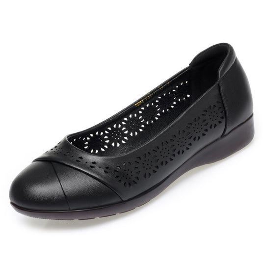 Damen Ballerinas mit atmungsaktivem Lochmuster und flexibler Sohle R&B