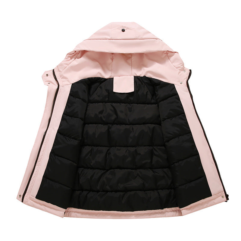 Damen Sportliche und funktionale Outdoor-Jacke mit Kapuze und zahlreichen Taschen R&B