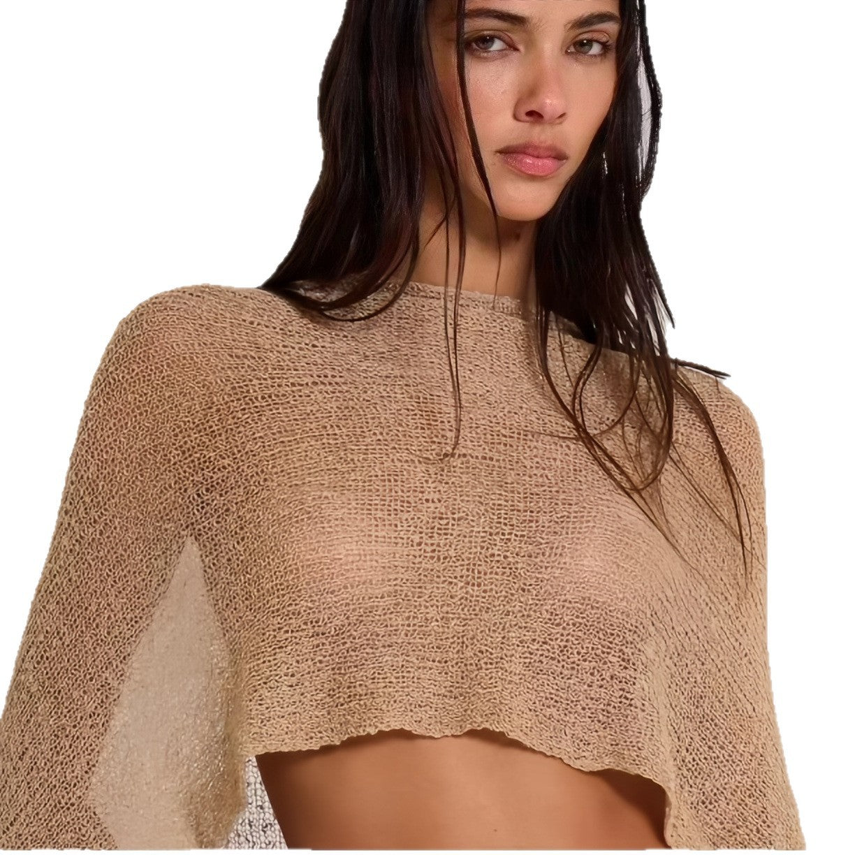 Damen Einseitiges Strickoberteil mit Rüschendetails R&B