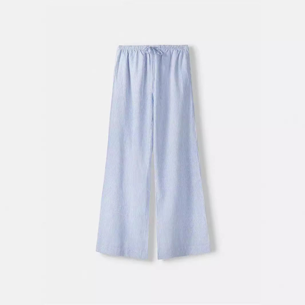 Damen Hochtaillierte Freizeithose mit breitem Bein R&B