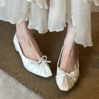 Damen elegante Ballerinas mit raffiniertem Faltendesign und bequemer Innensohle R&B