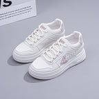 Damen Sportliche Plateau-Sneaker mit eleganten Details und atmungsaktivem Obermaterial R&B