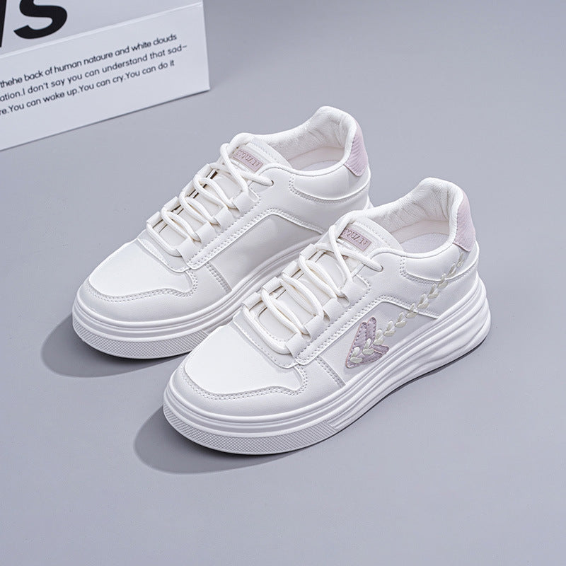Damen Sportliche Plateau-Sneaker mit eleganten Details und atmungsaktivem Obermaterial R&B
