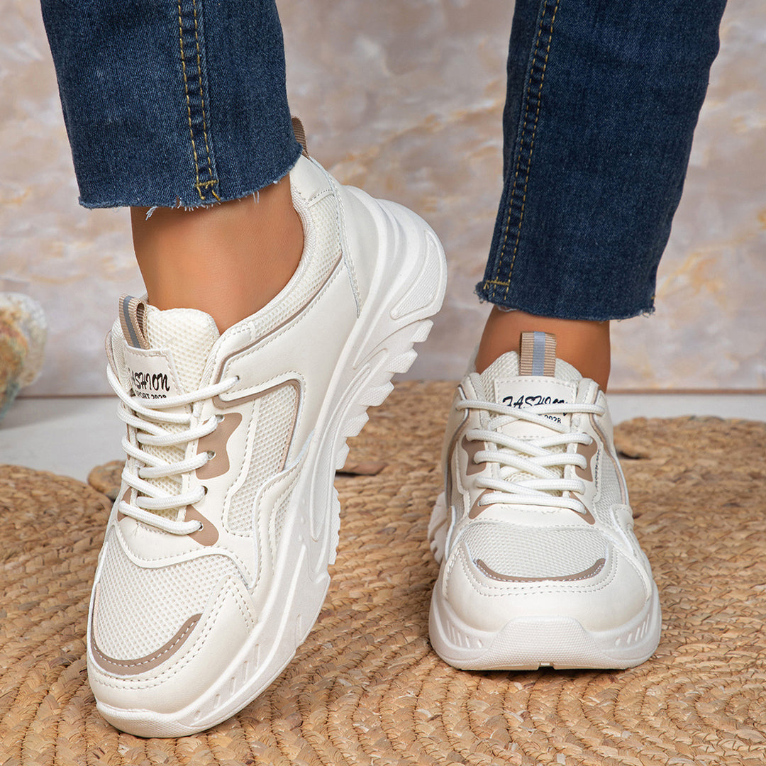 Damen Atmungsaktive Sport Sneakers mit dämpfendem Fußbett und rutschfester Sohle R&B