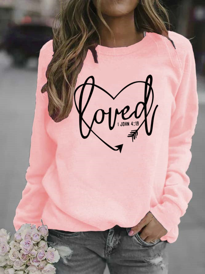 Damen Sweatshirt mit inspirierendem Schriftzug und trendigem Design R&B