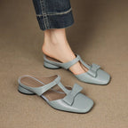 Damen Slingback-Pantoletten mit elegantem Schleifen-Design
