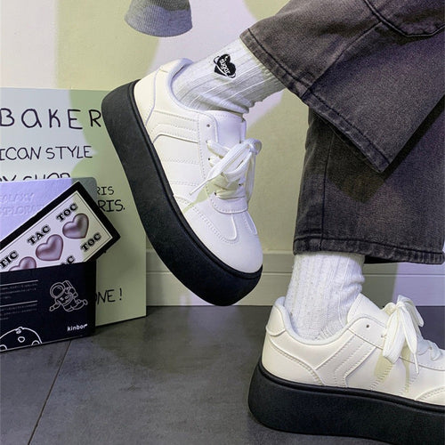 Damen Sportliche Plateausneaker mit modernem Design und rutschfester Sohle R&B