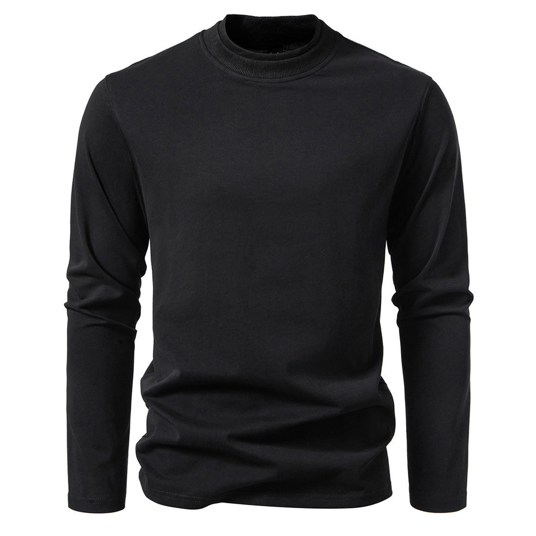 Herren langärmliges T-Shirt aus angenehmem Baumwollmix mit Rundhalsausschnitt R&B
