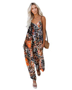 Damen Jumpsuit mit lässigem Schnitt und modischem Leopardenmuster R&B