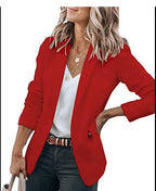 Damen komfortable Blazerjacke mit strukturiertem Design und eleganten Akzenten R&B