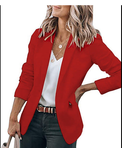 Damen komfortable Blazerjacke mit strukturiertem Design und eleganten Akzenten R&B