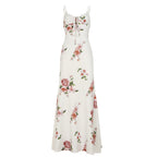 Damen Maxikleid mit floralem Design und verstellbaren Spaghettiträgern R&B