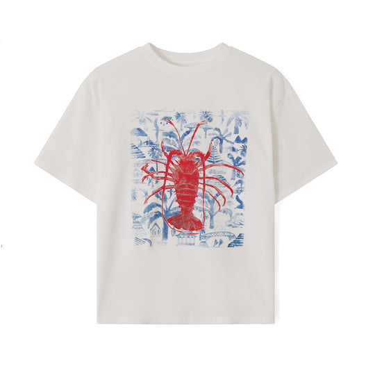 Damen T-Shirt mit künstlerischem Motiv im Vintage-Stil R&B
