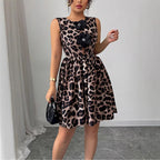 Damen Kleid mit tierischem Muster R&B