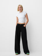 Damen Weite High-Waist Jeanshose im trendigen Schnitt R&B